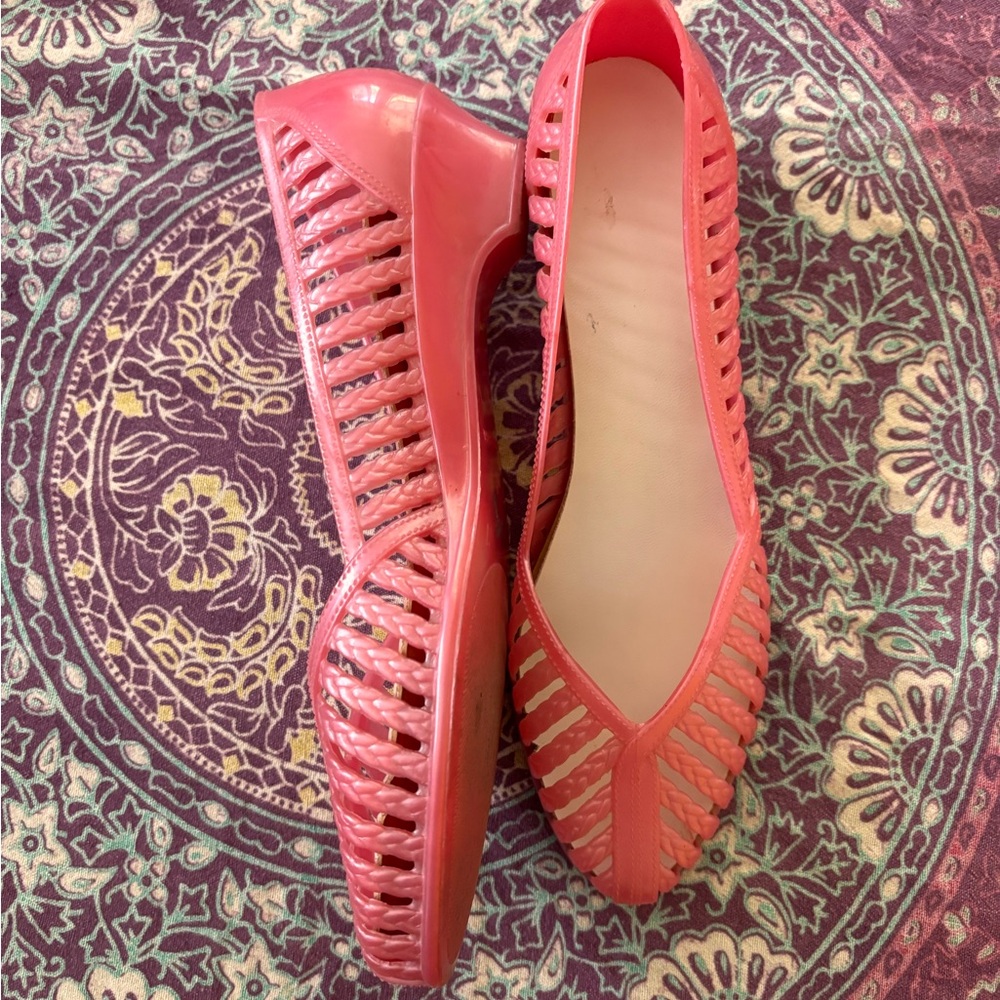 Vintage Barbie pink jelly sandal shoes - Picture 2 of 3